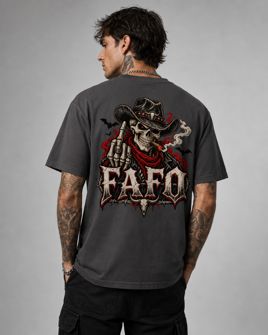FAFO Western Skull Tee