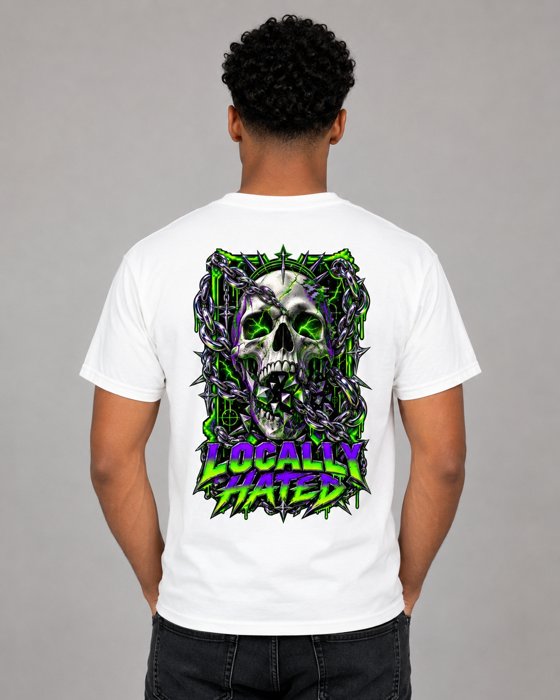 Locally Hated Skull - Tee