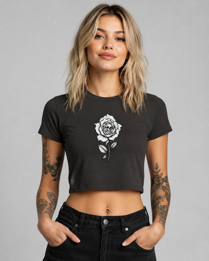 Skeleton Rose - Crop Top